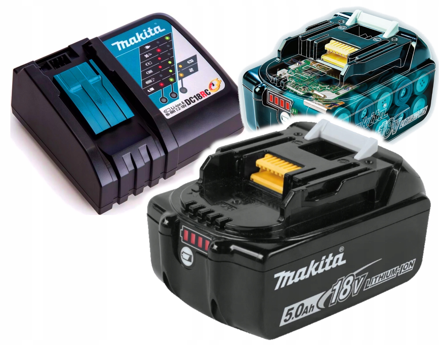 

Makita BL1850B Akumulator Ładowarka DC18RC 18V 5Ah