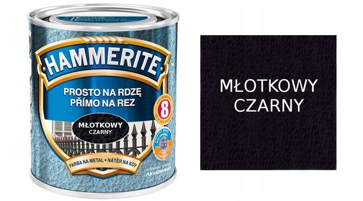 

Hammerite Farba Na Rdzę Czarny Młotkowy 0,7L