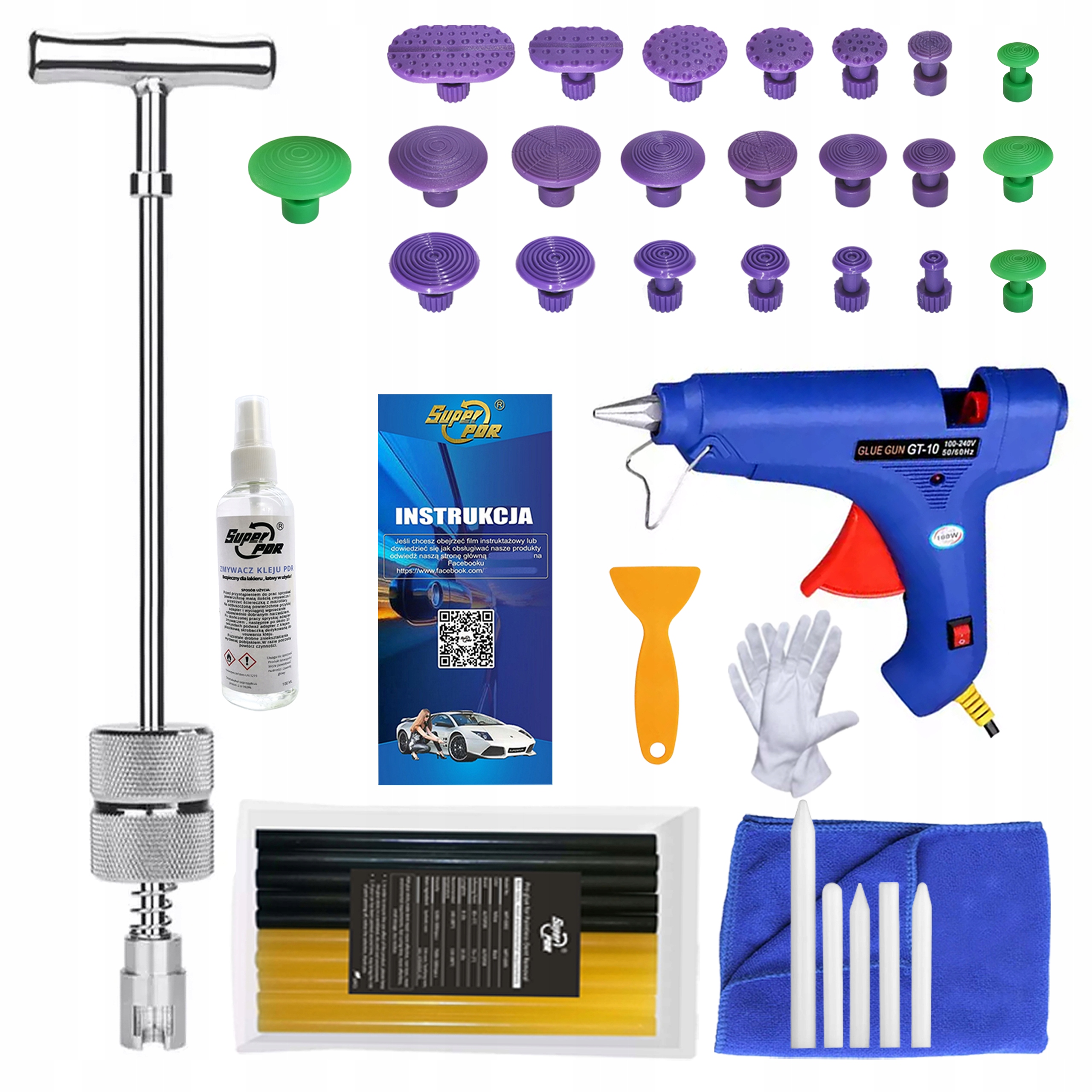 Setrvačné kladivo pdr Sada pro vytahování promáčklin Nástroje Pdr Komplet