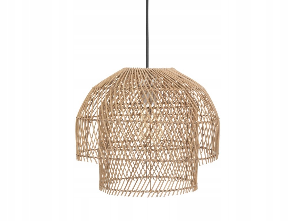 Závěsné svítidlo Kery, ratanové, O 38 cm