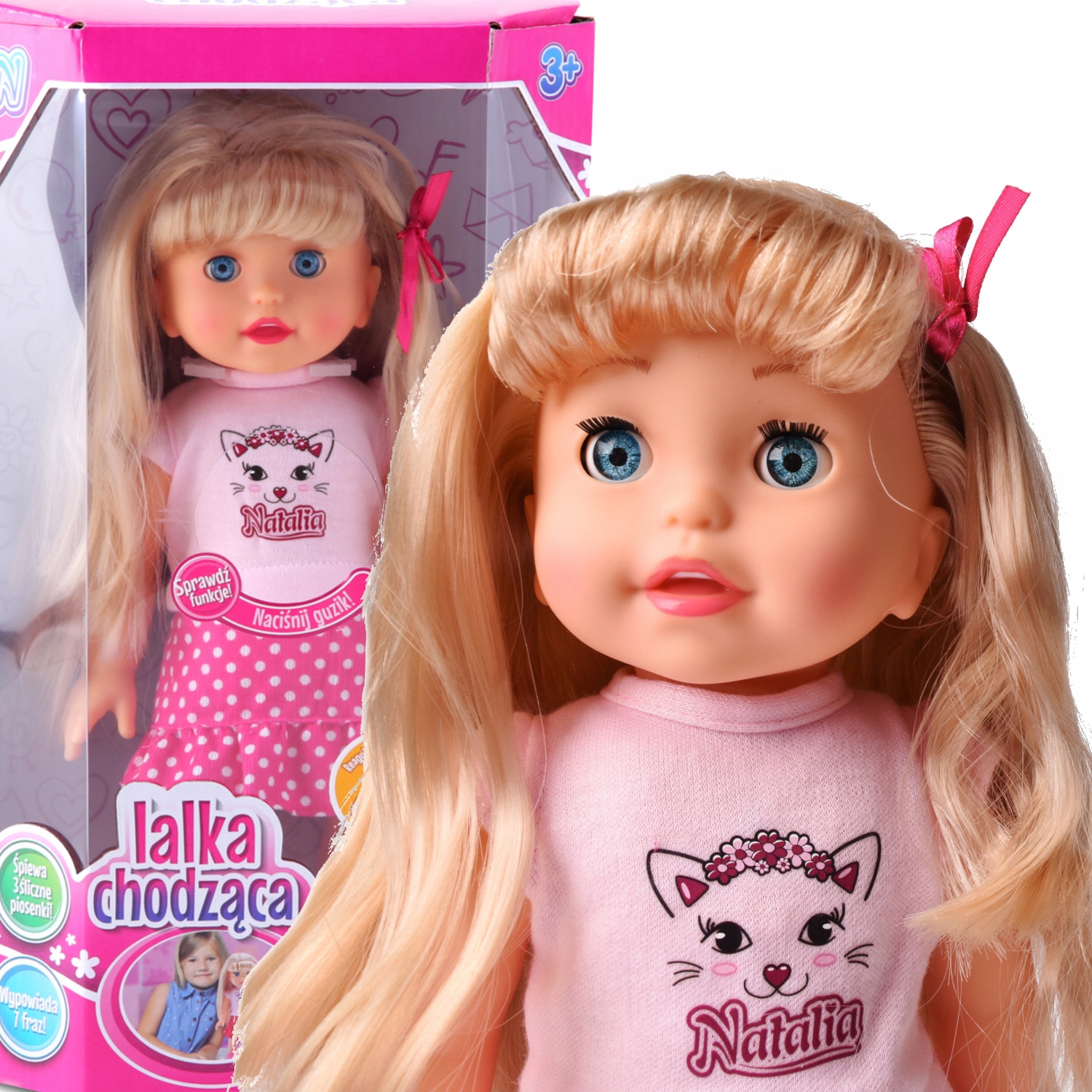 

Lalka Natalia Chodząca Interaktywna Mówi Śpiewa