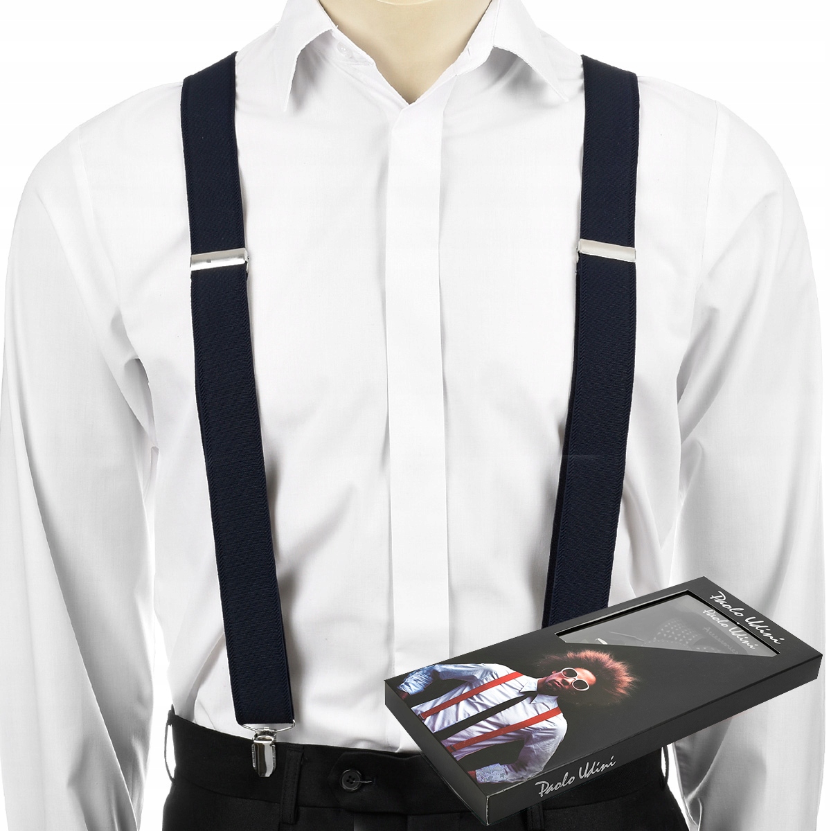 

Szelki do spodni męskie eleganckie mocne pudełko