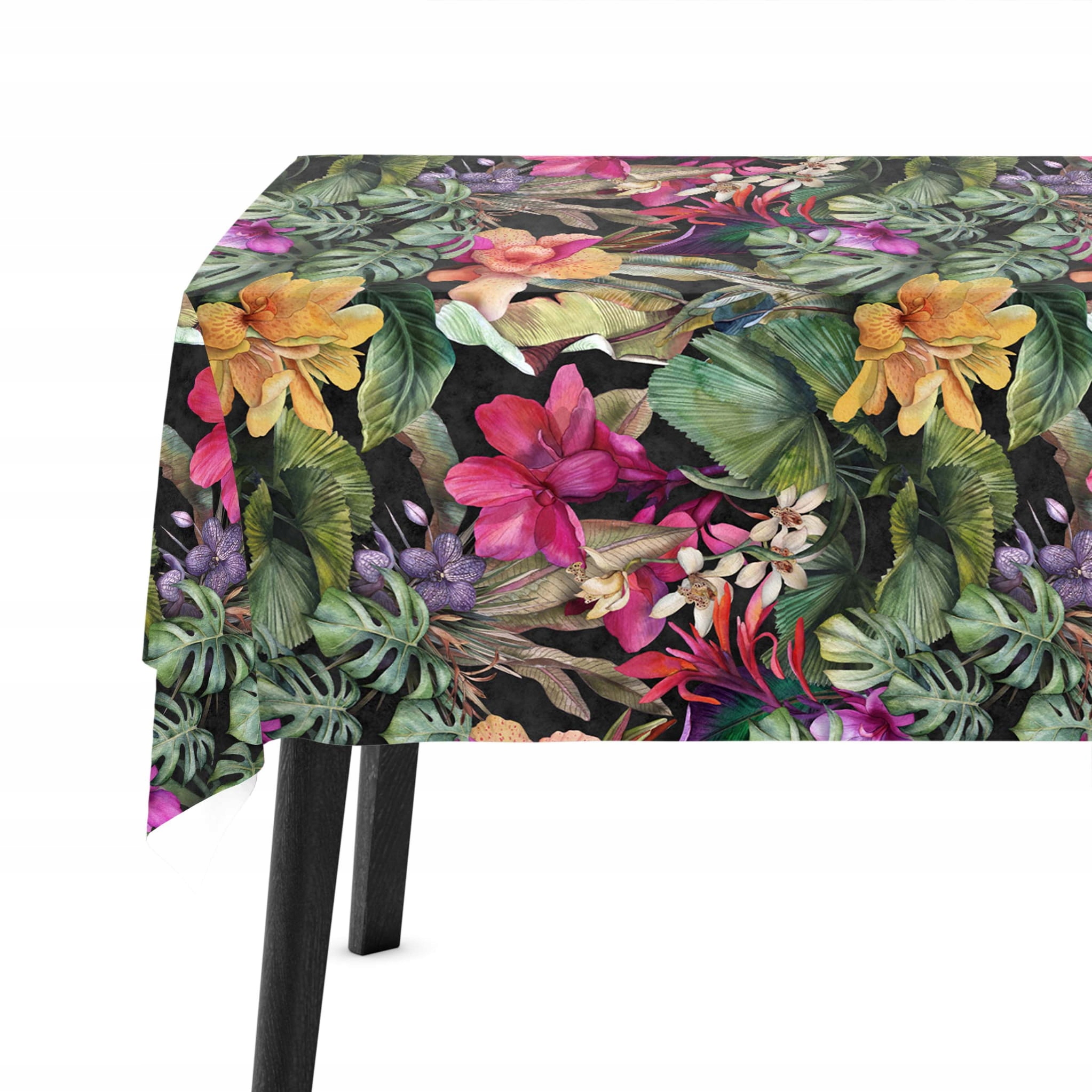 

Obrus na Stół 140x180 Kwiaty Liście 8556