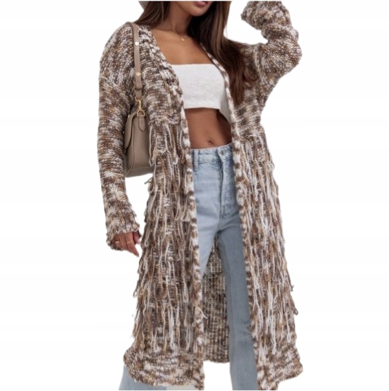 Cocomore Kardiganový svetr Multicolor Hnědá Novinka