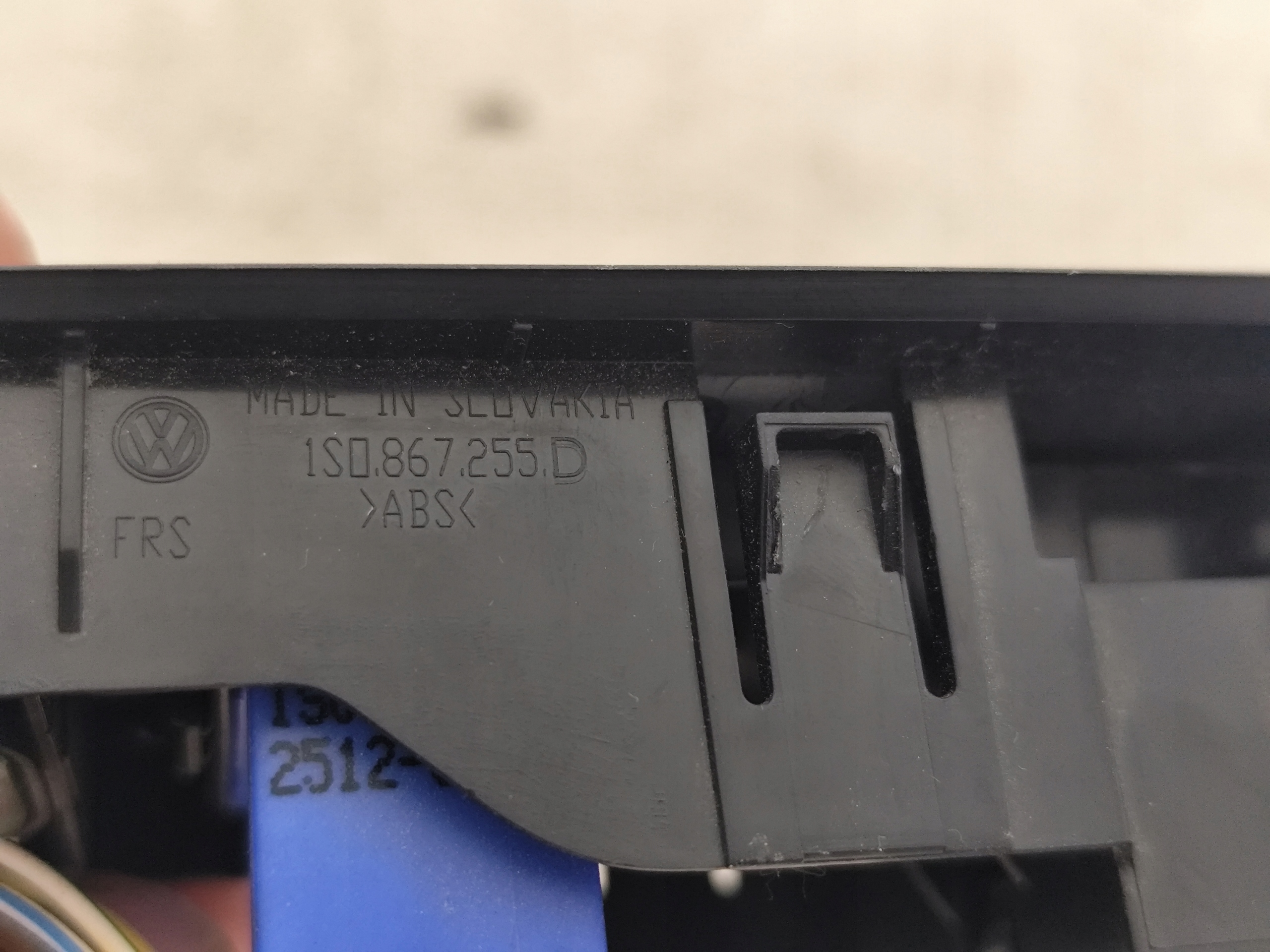 VW UP 2012 PANEL switch of control of the window 1S0867255D