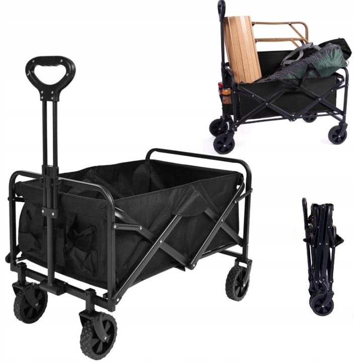 Wózek Turystyczny Plażowy Ogrodowy Składany Taczka