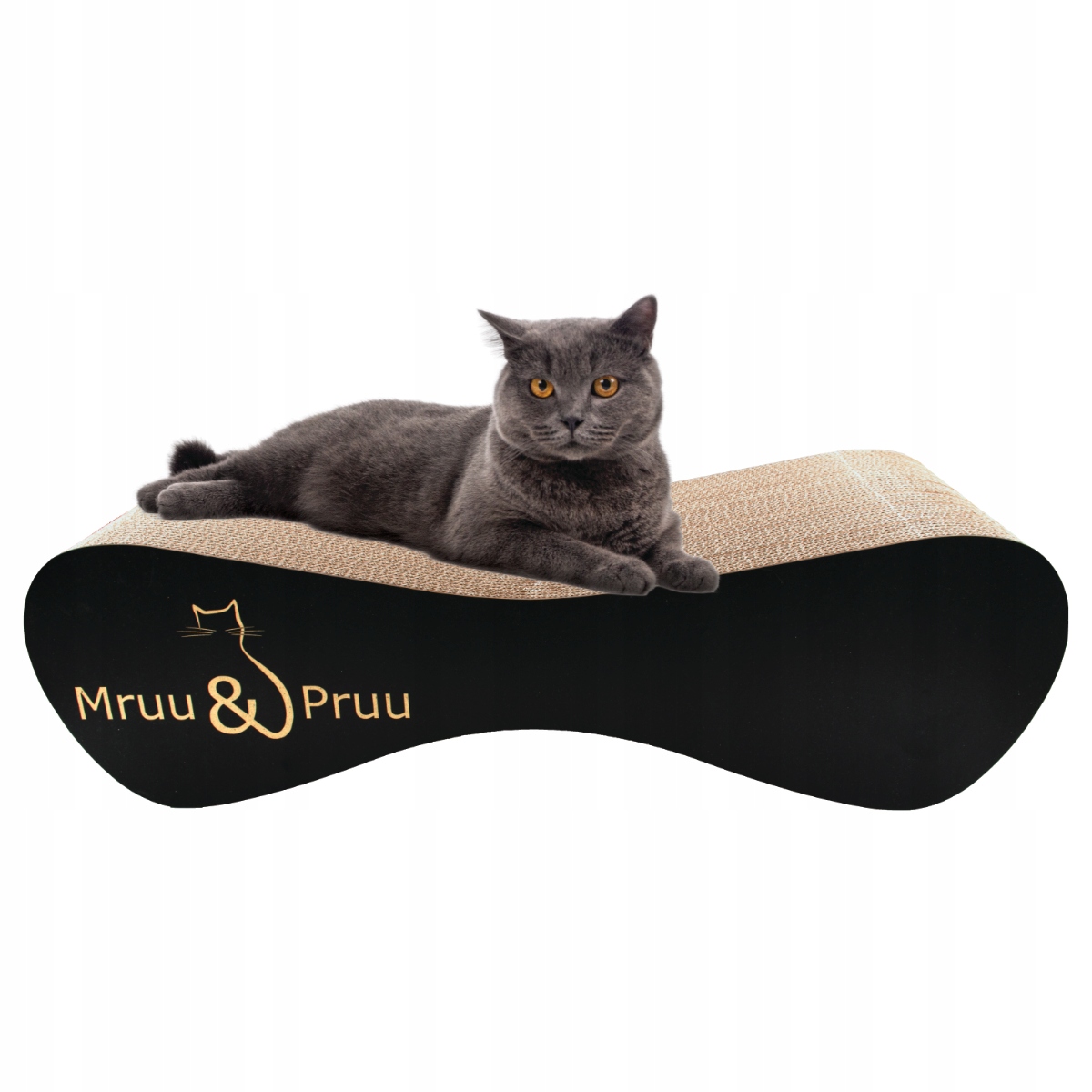 Kartonový škrabák Mruu&amp;Pruu MIMI černý