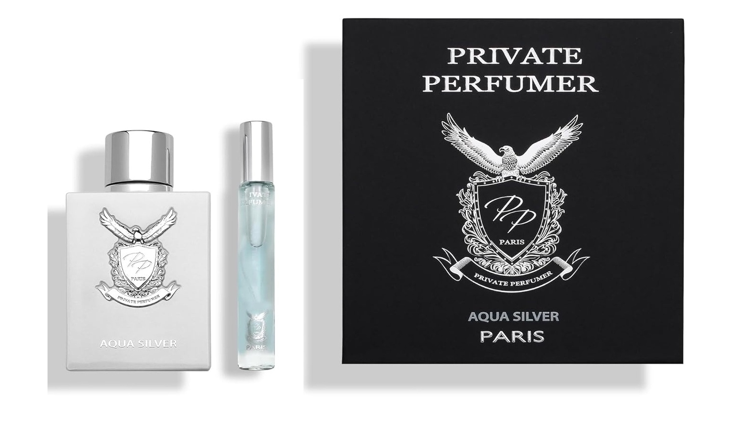 Private Parfumer Aqua Silver 100ml 10ml eau da parfum