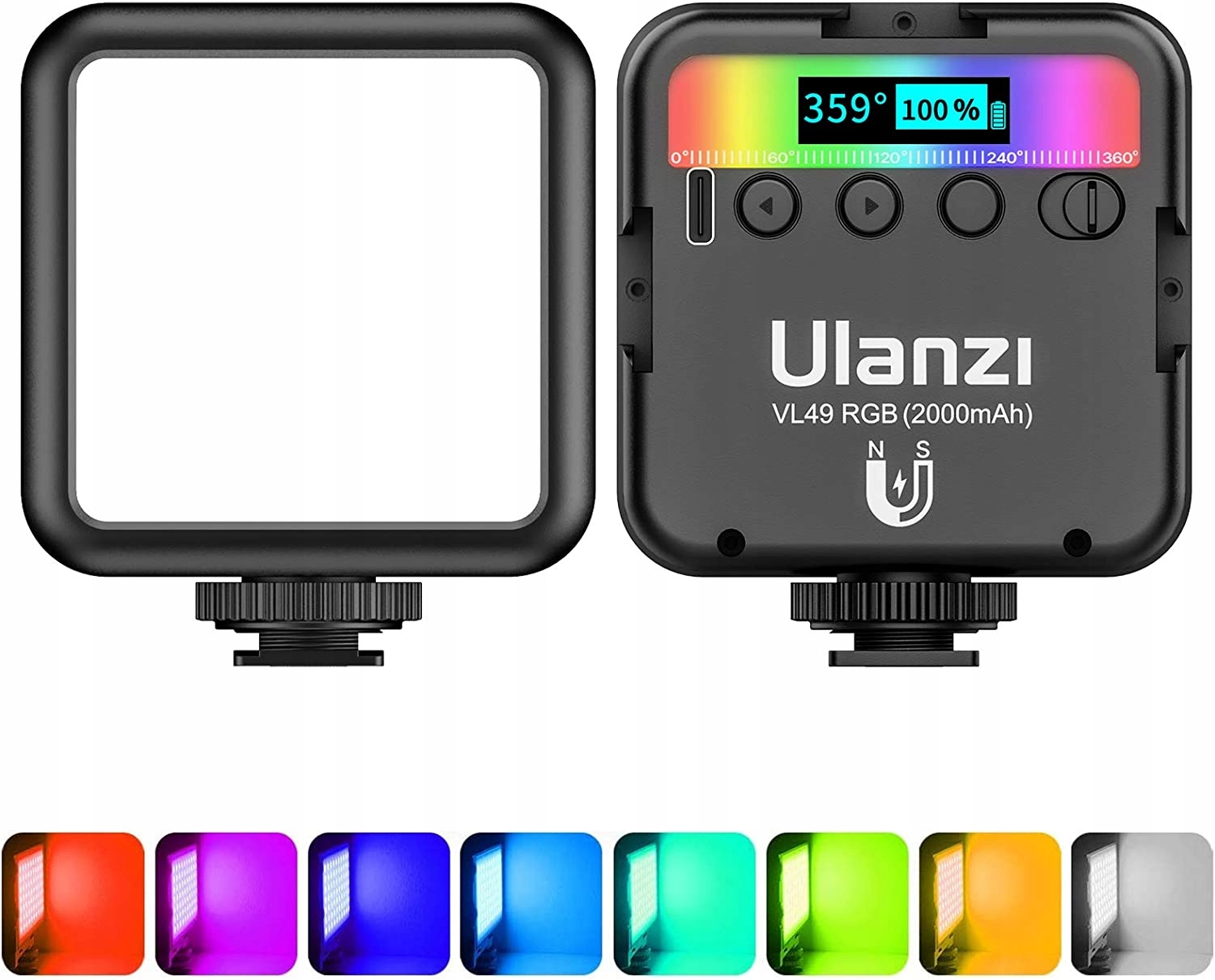 Kompaktowa Lampa Fotograficzna Led Wideo Rgb Z Akumulatorem Ulanzi VL49