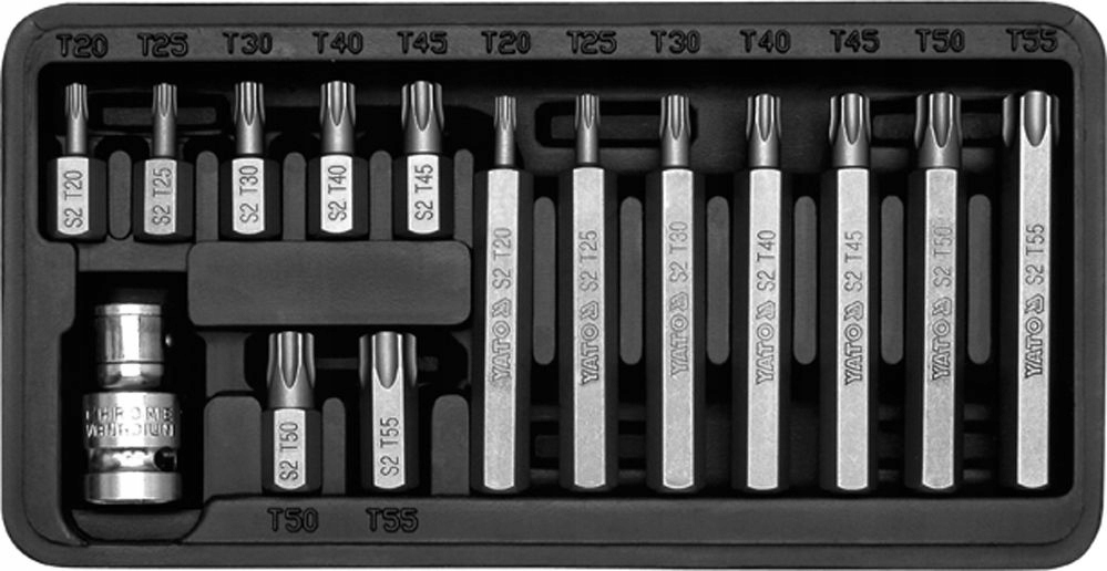 

Klucze Specjalne Bity Torx 15szt. T20-T50 Yato