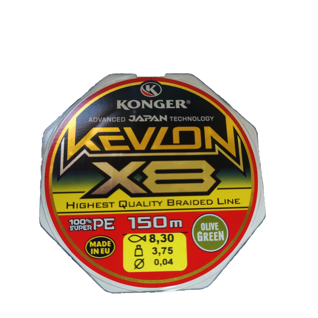 K Plecionka Kevlon Olive Green X8 0,16/150