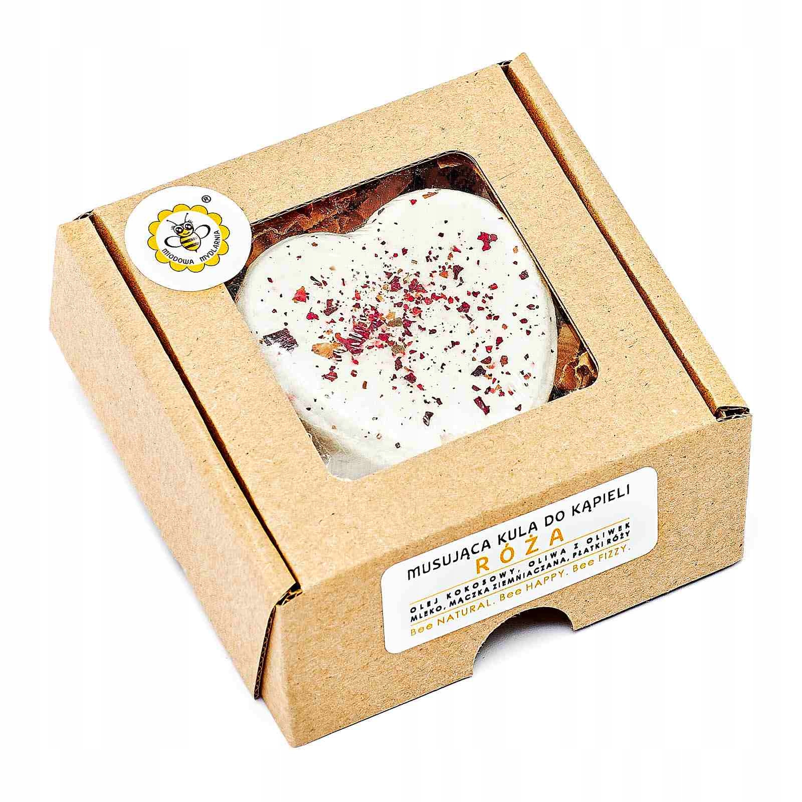 RÓŻA kula do kąpieli Miodowa Mydlarnia