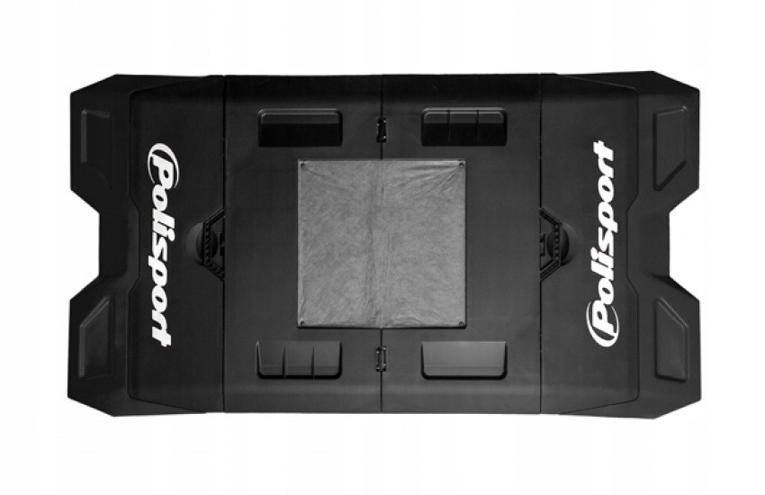 Polisport Podložka Pod Motocykel Cross/enduro Skladacia Plastová Čierna Farba