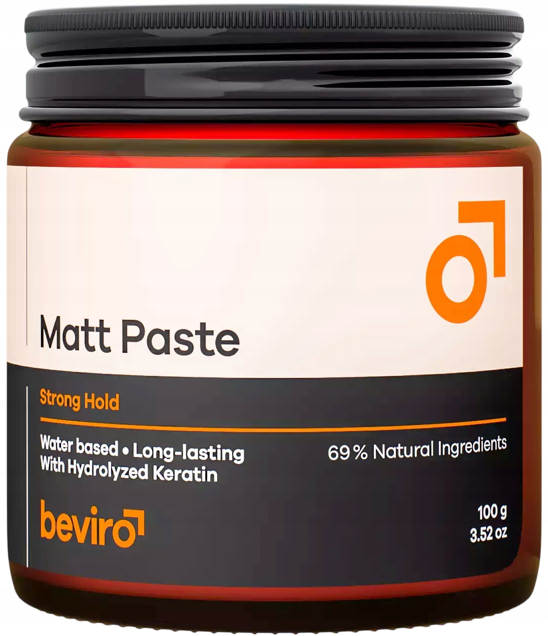Pasta na vlasy Beviro Matt Paste Strong Hold Matná Silný úchop 100 g