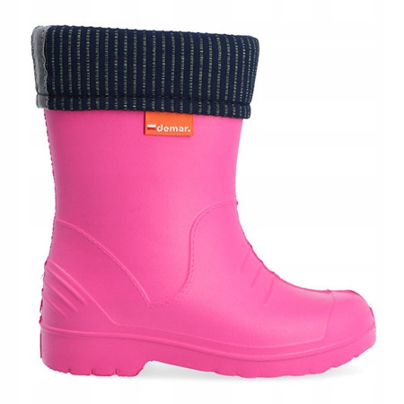 Bardzo lekkie kalosze Demar DINO Ocieplane różowe r. 24/25 F Marka Demar