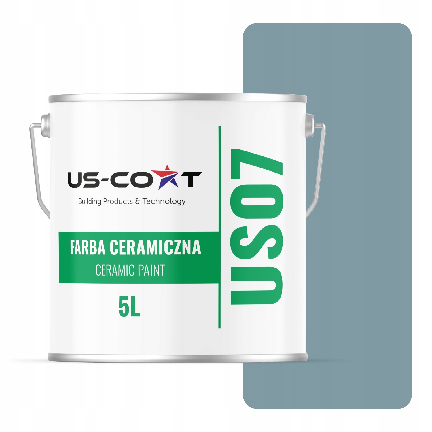 Keramická Farba Šedá Platinová Tmavá S Modrou H0730 5L Matná Na Strop