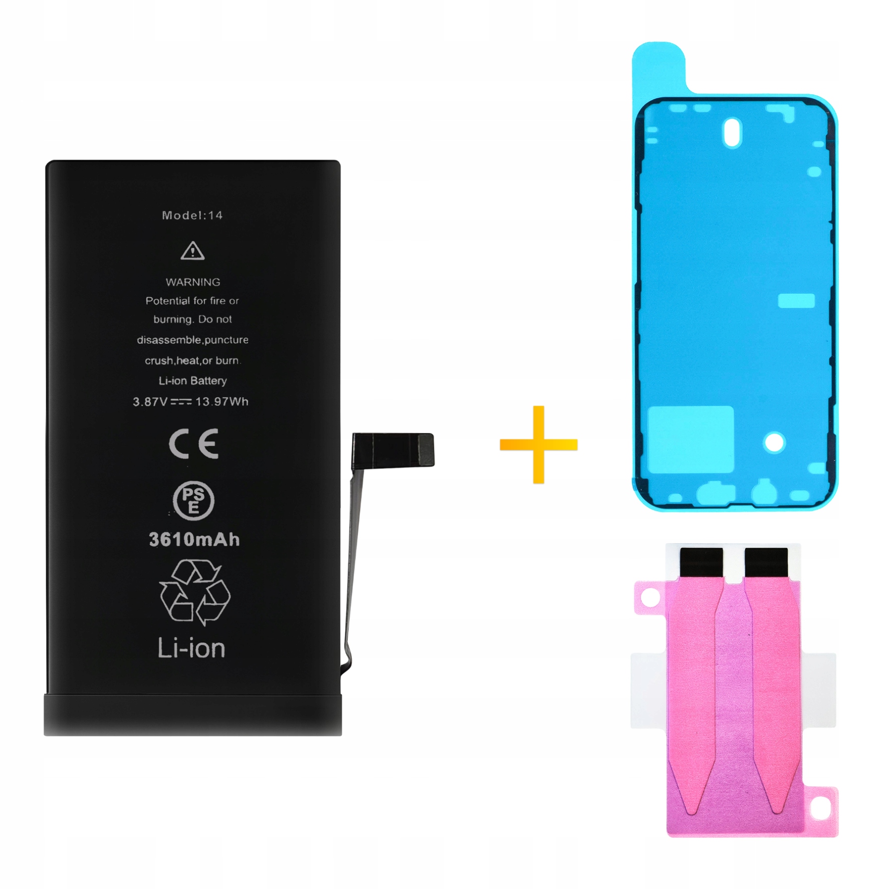 Bateria Uszczelka do iPhone 14 Większa Pojemność 3610 mAh Nowacell