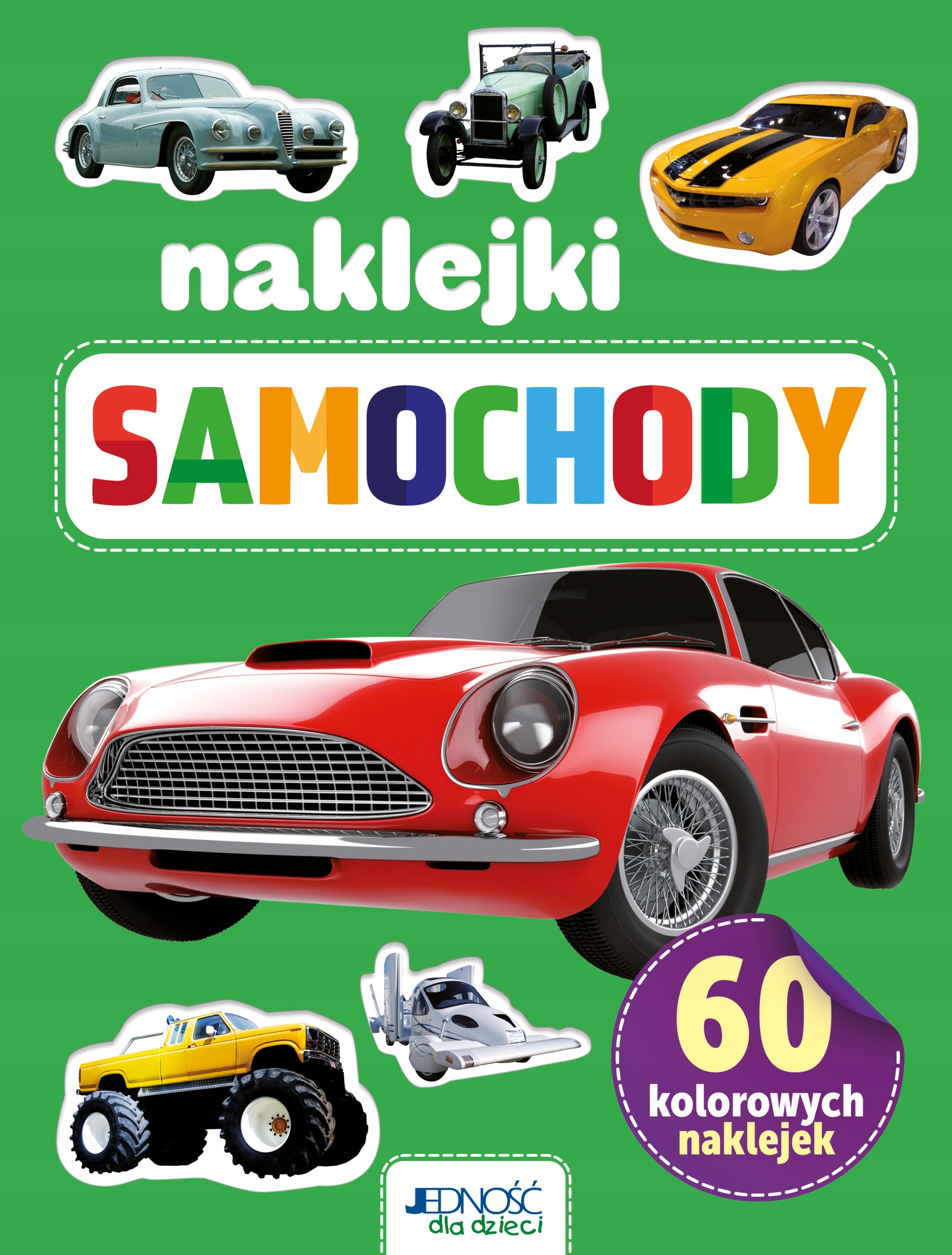

60 kolorowych naklejek. Samochody. Dorota Skwark