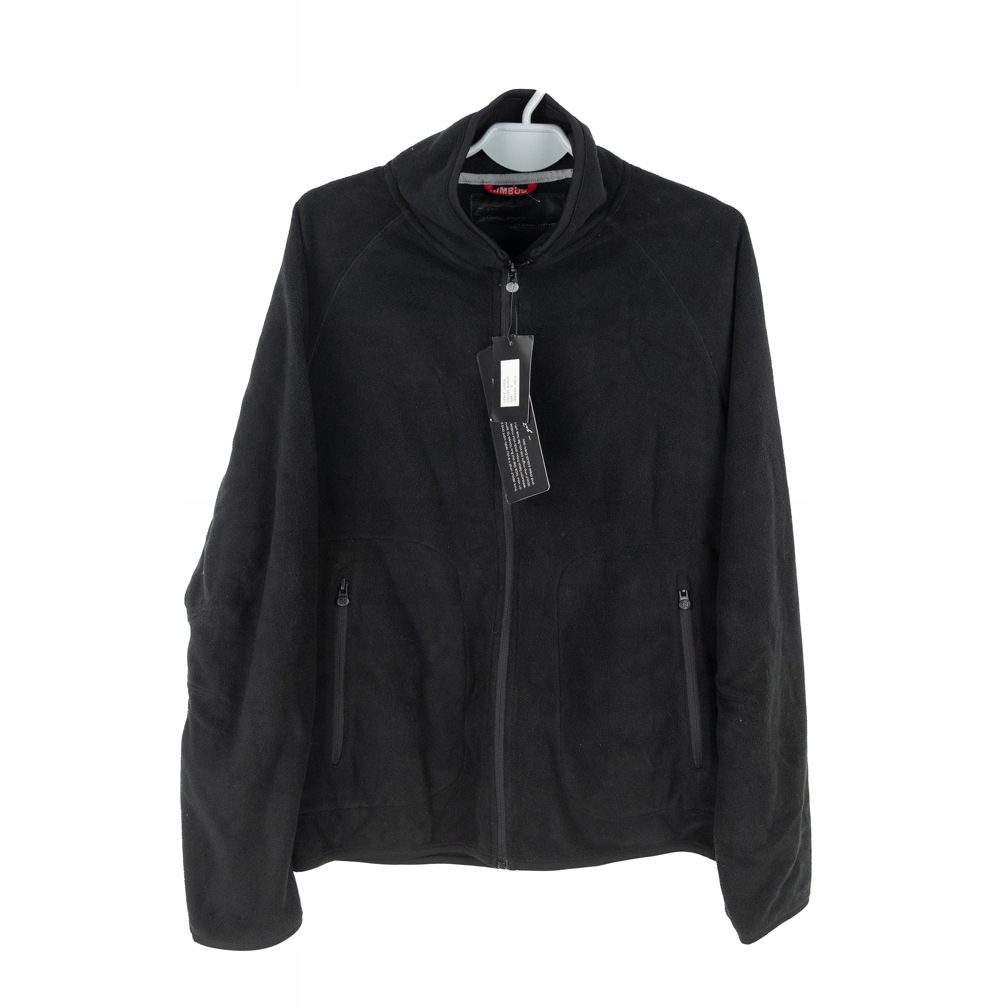 Pánská Mikina Nimbus Černá Polarek Bez Kapuce Rozepínací S