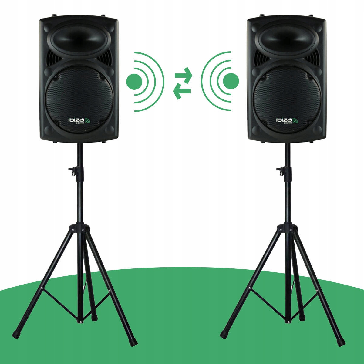 Zestaw nagłośnieniowy PORTY z FM USB TWS mikrofony UHF akumulator statywy Kod producenta PORT12UHF-BT