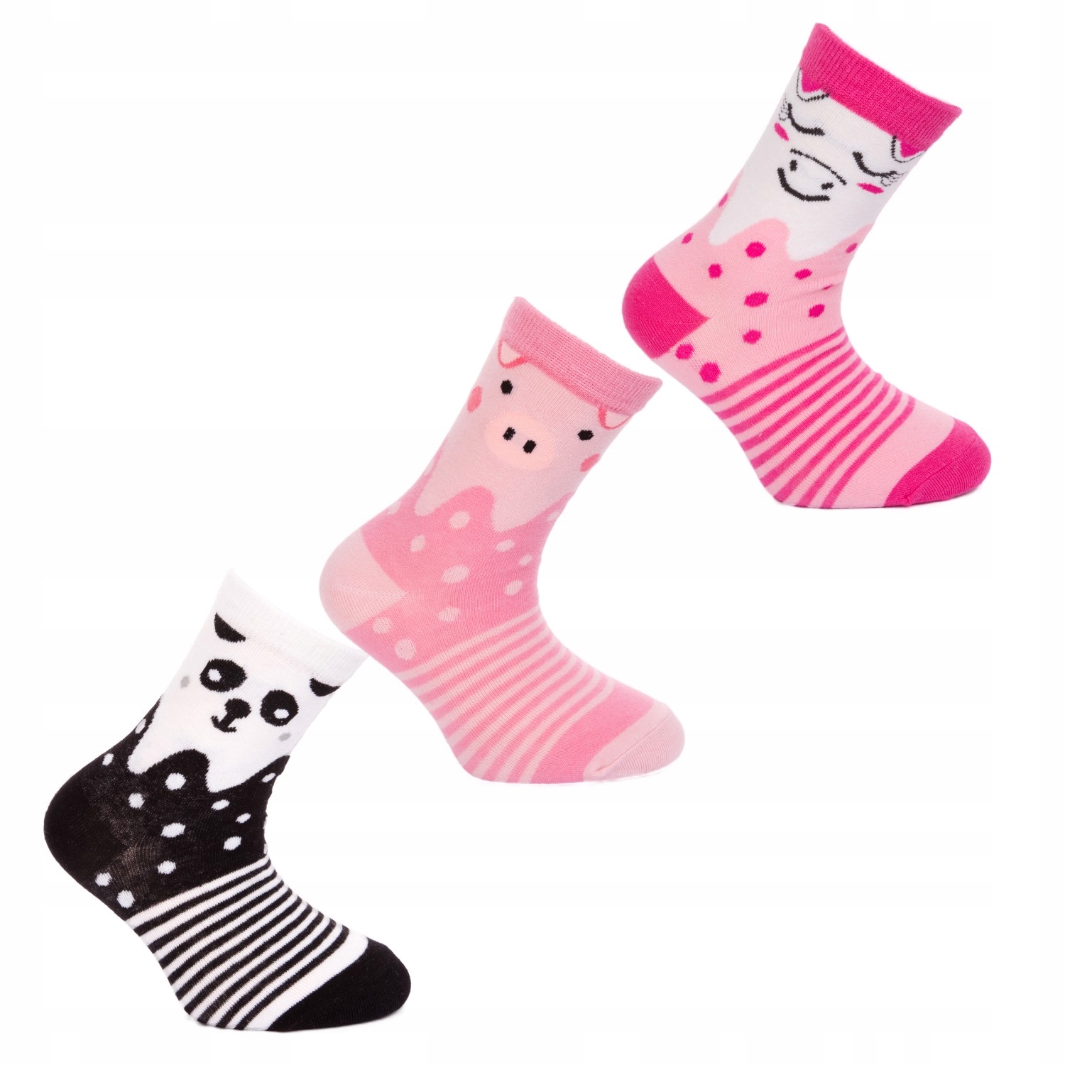 

Skarpetki Dla Dziewczynki Bawełna Kolorowe 3-PARY