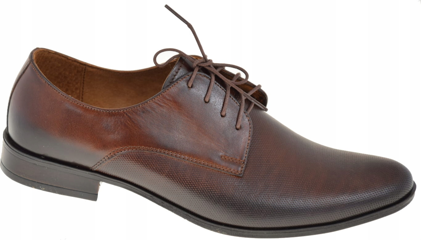 Półbuty Męskie Elegancja I Komfort Brąz 560/1 R.40