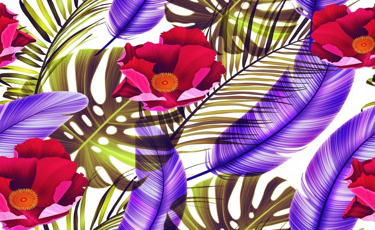 

Fototapeta Flizelina Kwiaty Liście - 416x254