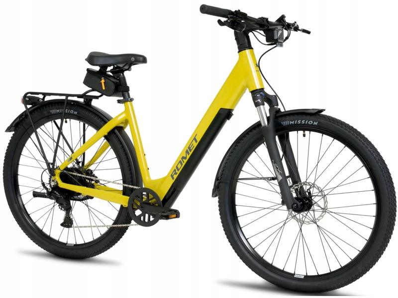 Rower elektryczny Romet E-Modeco Suv 1.0 An U19 28 cali Limonkowy
