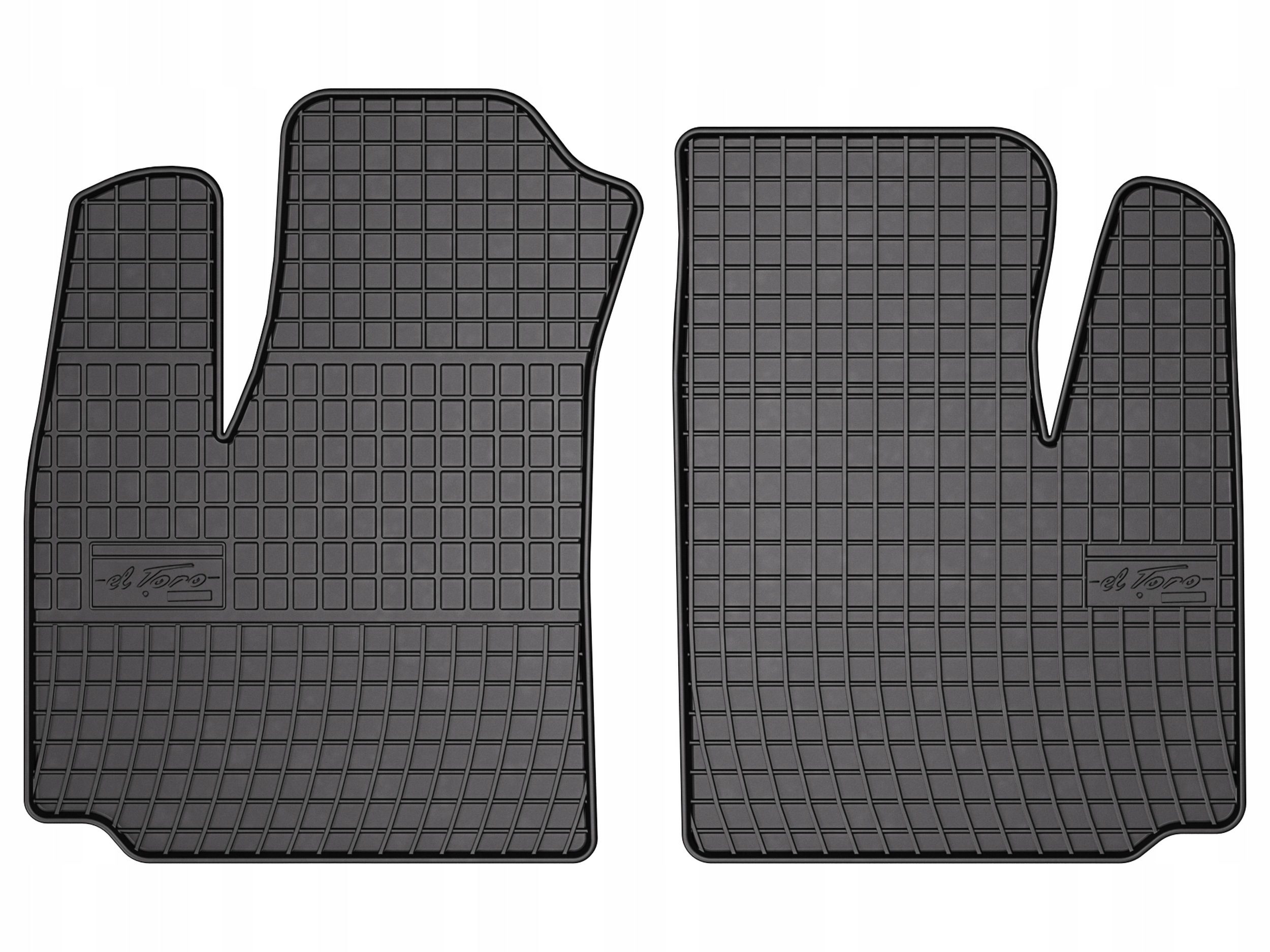 Gumové koberce pro Fiat Doblo I 2000-2009 přední 2 ks SolidPRO rant 1,5 cm