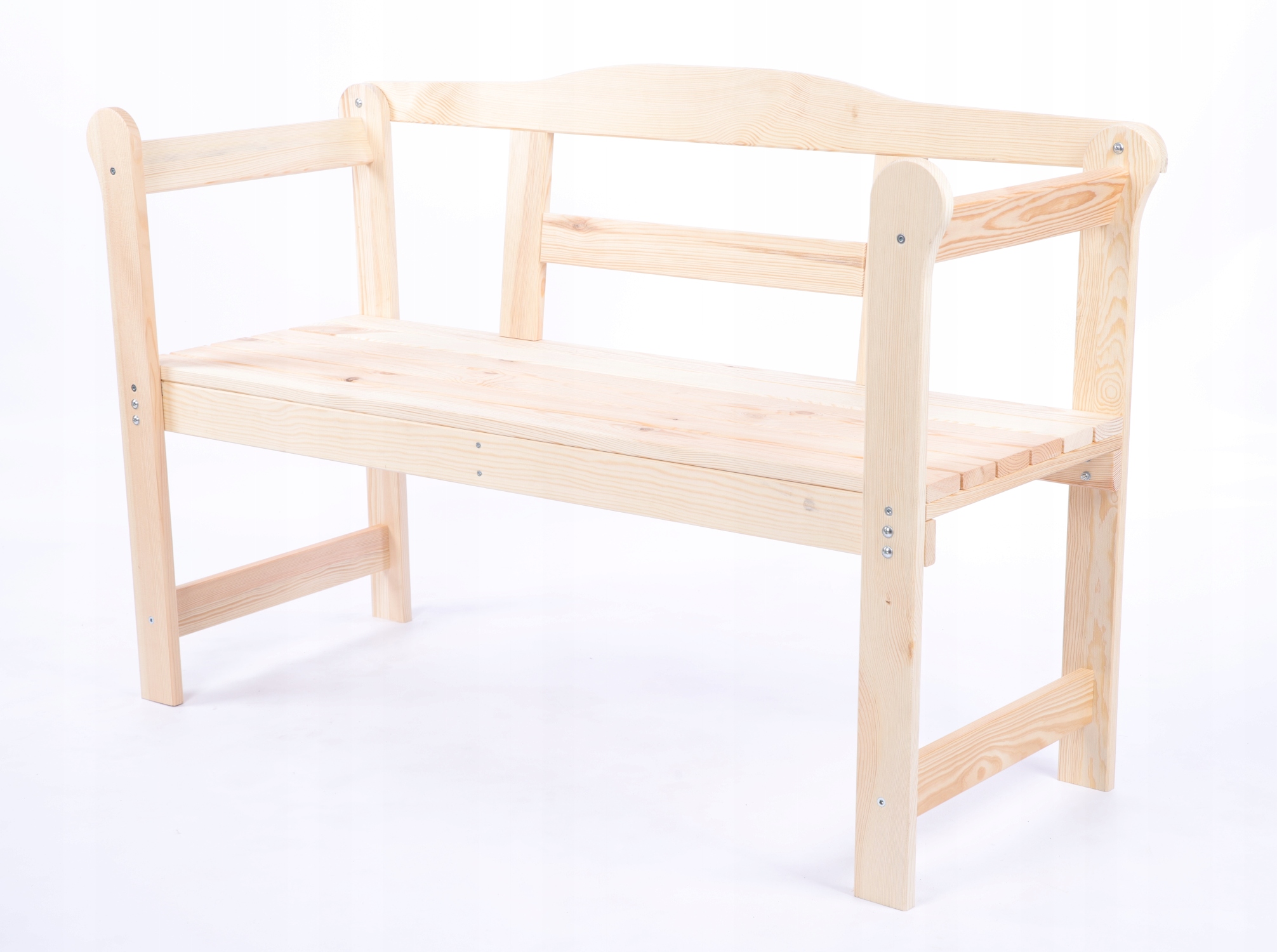 Drevená dvojmiestna záhradná lavička Solidna Eko/outlet