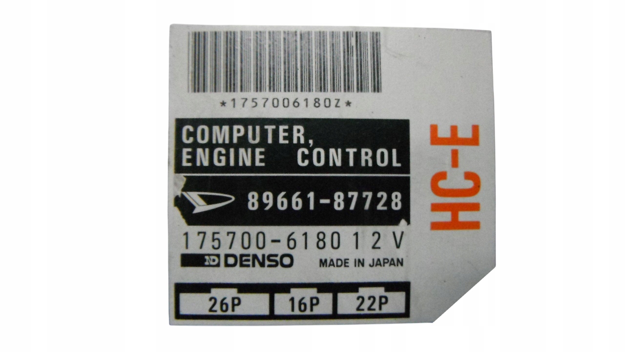 DAIHATSU CHARADE G200 1.3 93- KOMPUTER STEROWNIK SILNIKA 89661-87728