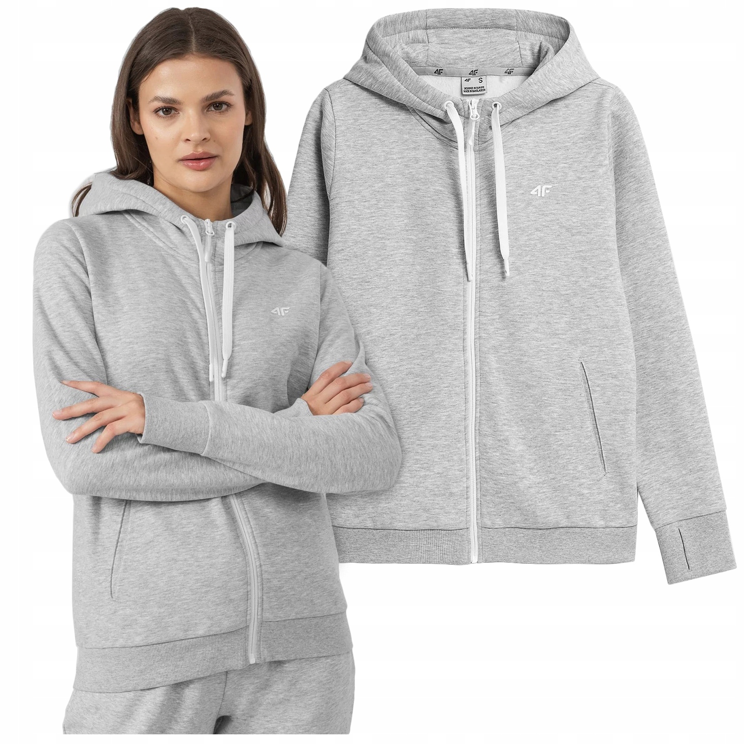 

Bluza damska 4F rozpinana dresowa BLD353 S