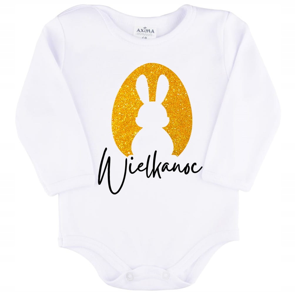 Body dziecięce białe NA WIELKANOC - 92