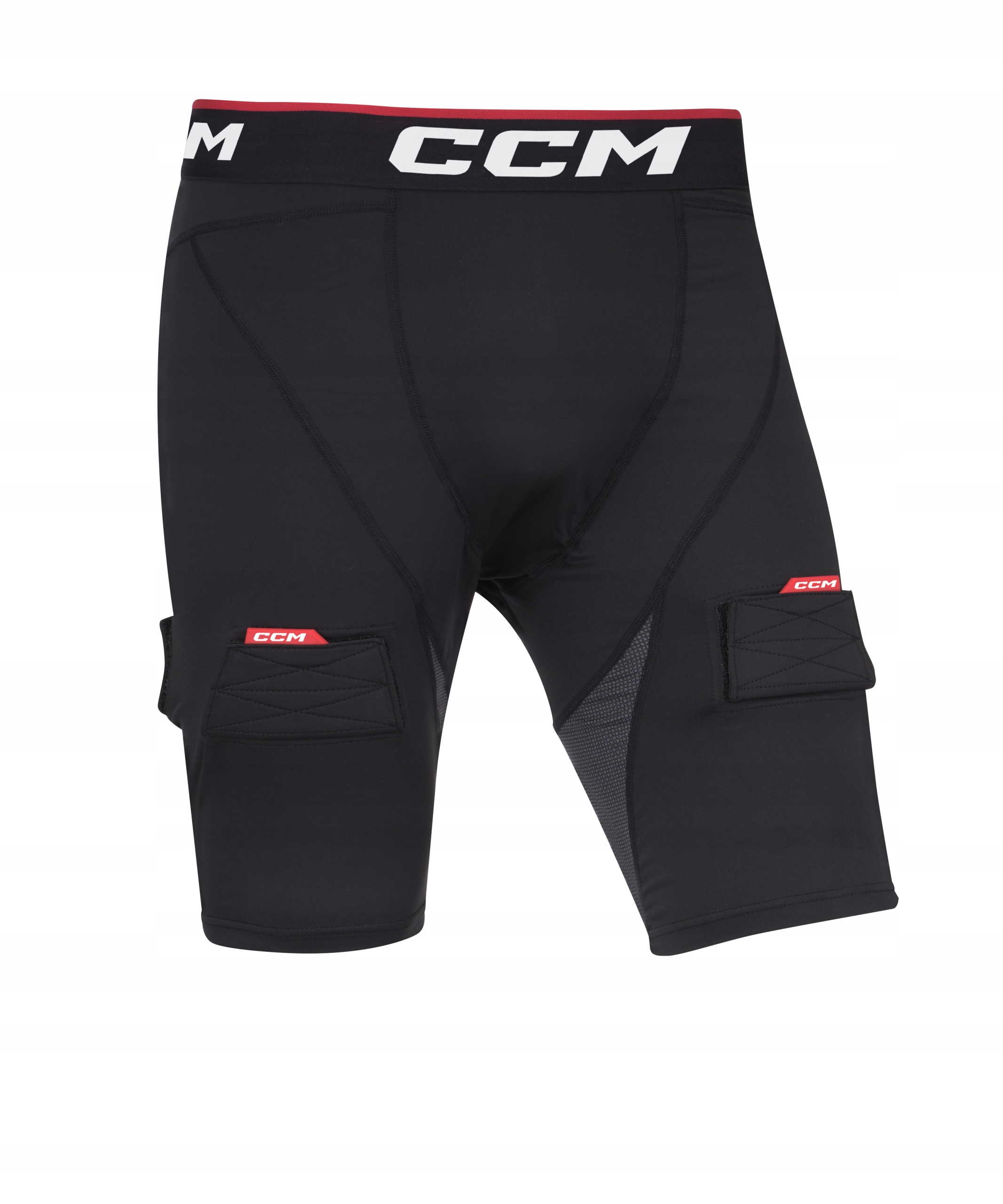 CCM Compression Shorts Senior Spodenki ribano z suspensorem