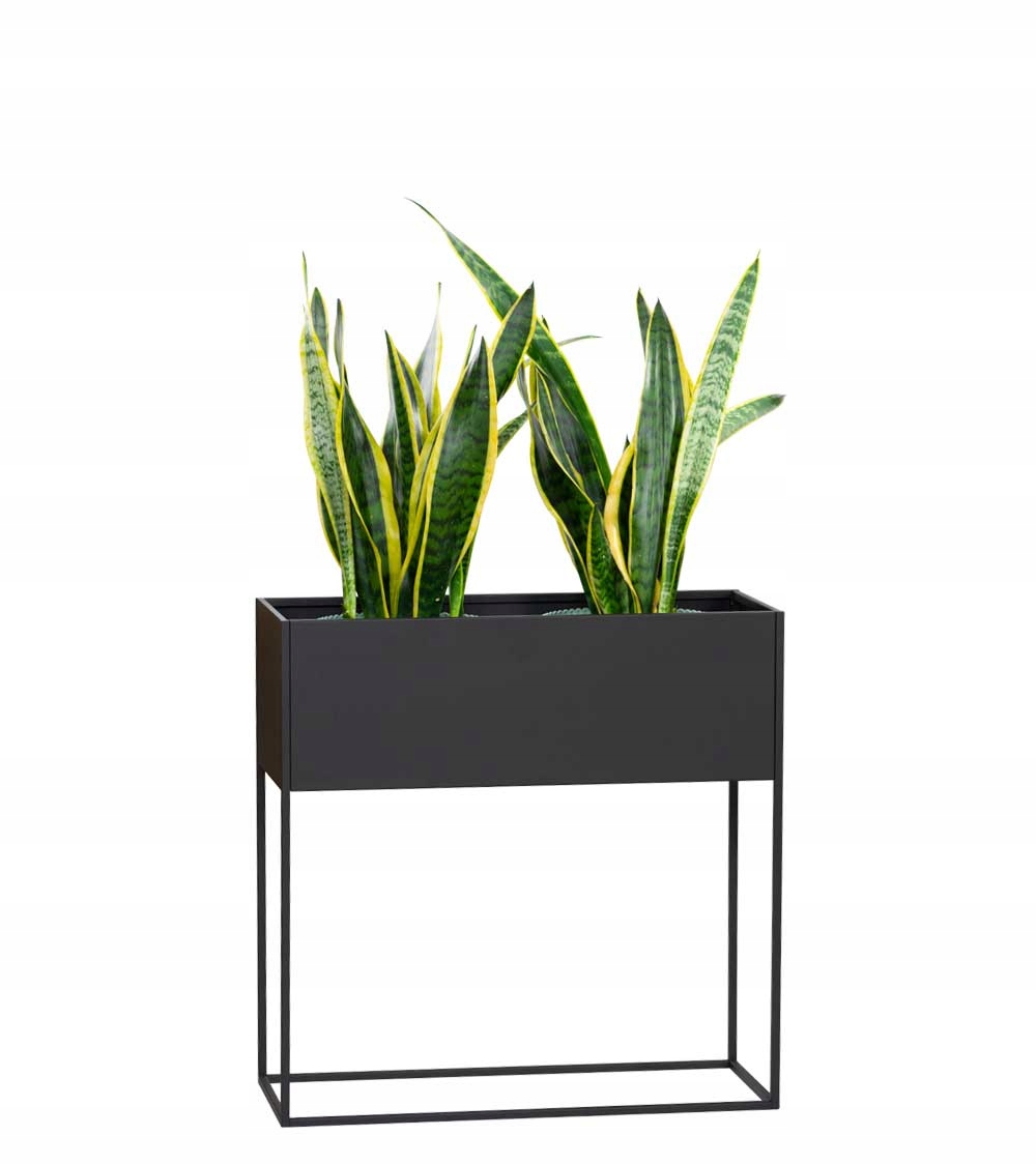 

Donica Metalowa Prostokątna Rodos, 60 cm Czarna