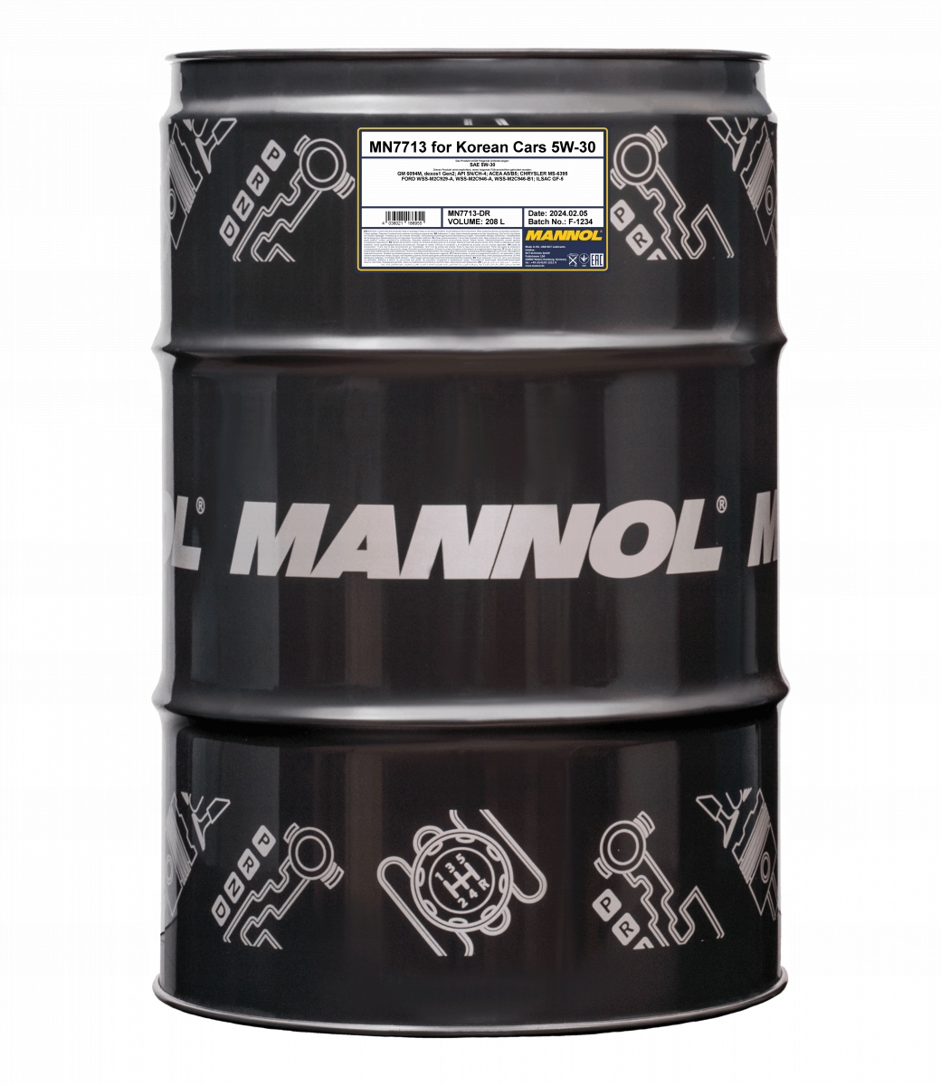 Mannol for Korean Cars 5W30 208L 7713