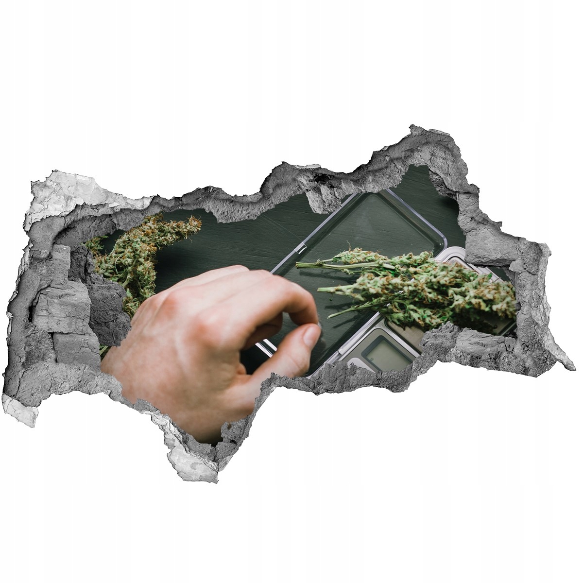 

Samoprzylepna Naklejka fototapeta Topy marihuany