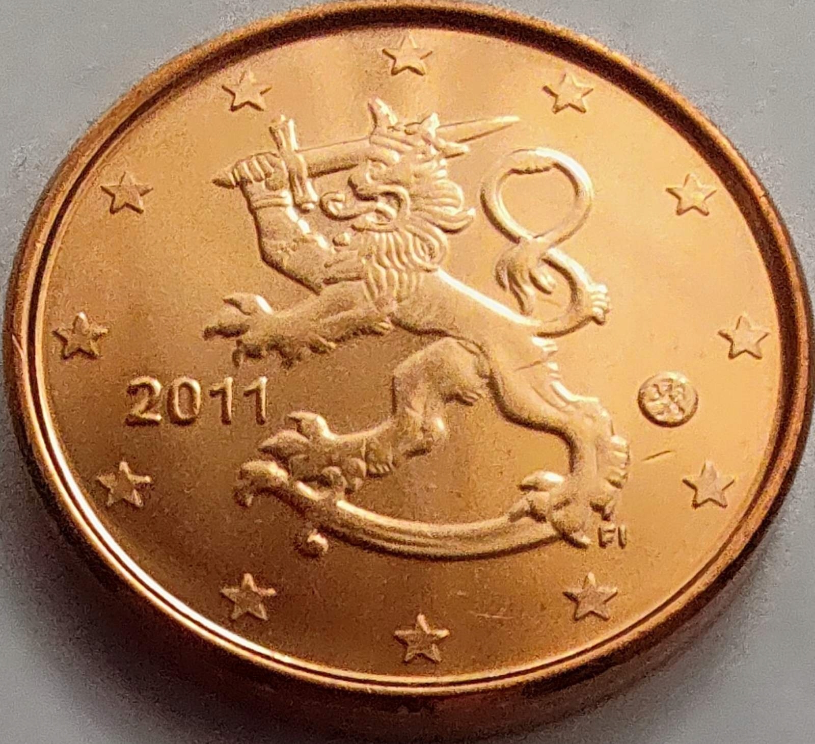 4039 - Finlandia 1 eurocent , 2011