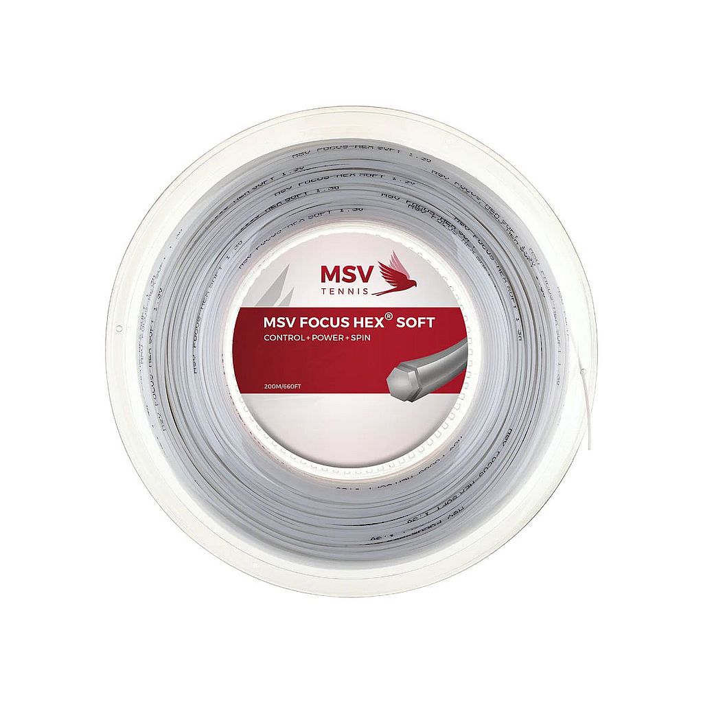 Tenisový výplet Msv Focus Hex Soft Bílý 1,20 mm 200 m
