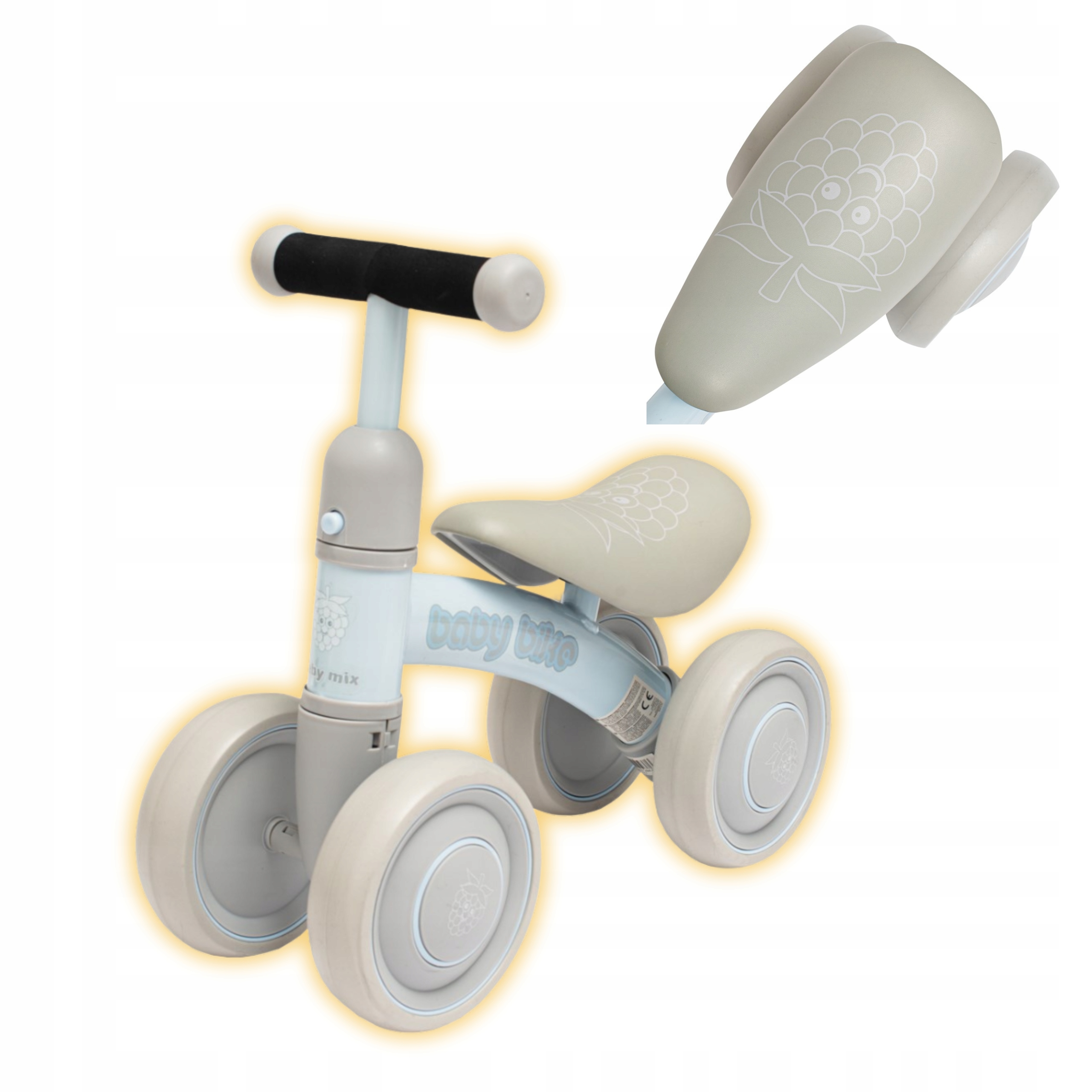 Baby MIX Baby Bike Jeździk Rowerek Biegowy Dla Dziecka Niebieski