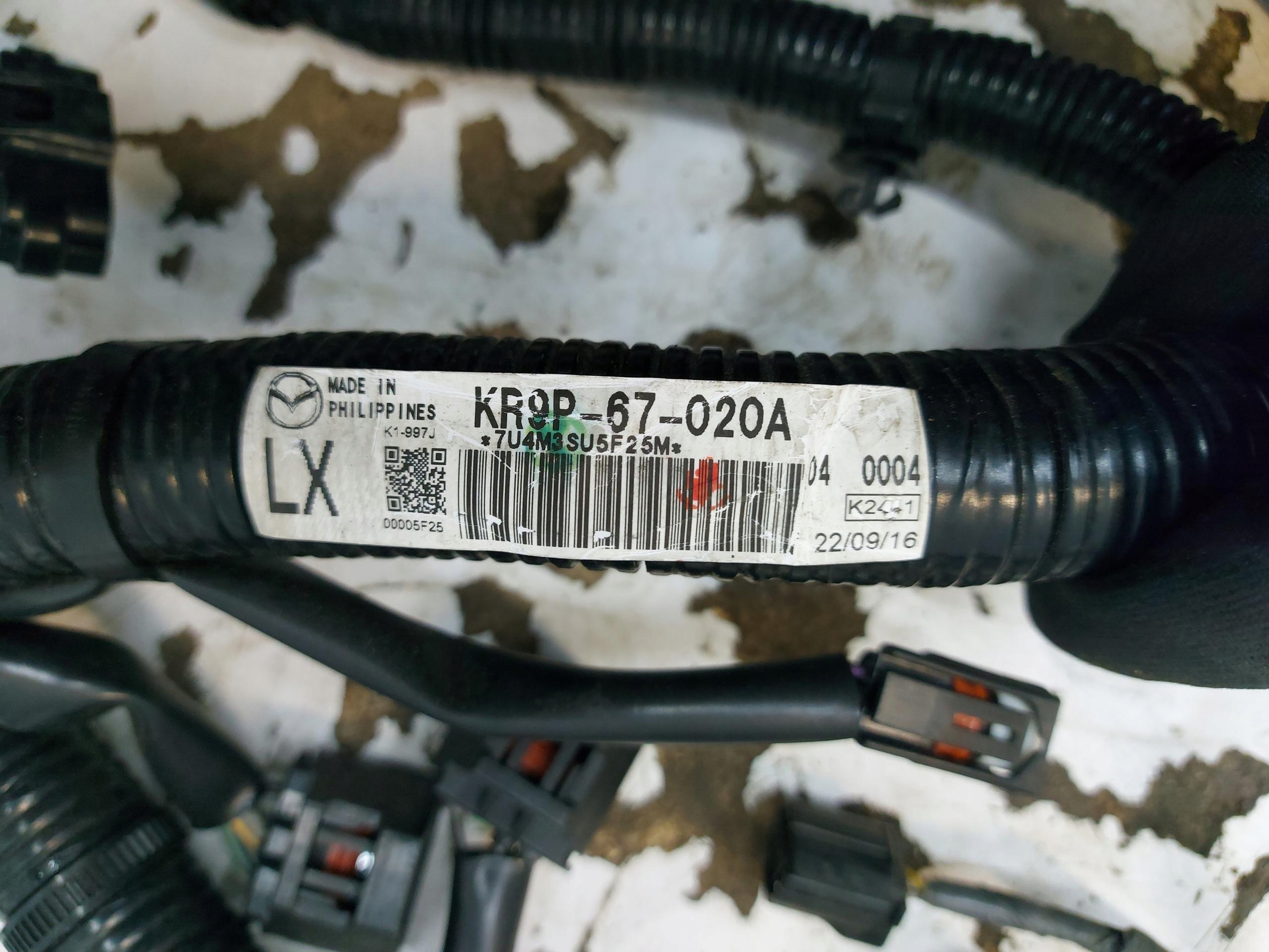 Mazda CX60 PHEV bundle motor wiring KR9P-67-020A