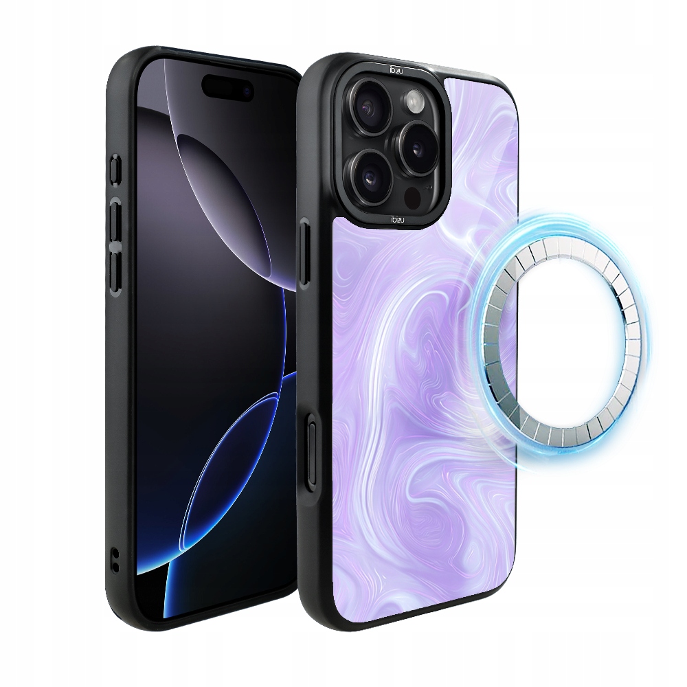 Matný Pouzdro Ibizu DropGuard s MagSafe pro iPhone 16 Pro Max, levandulový vír