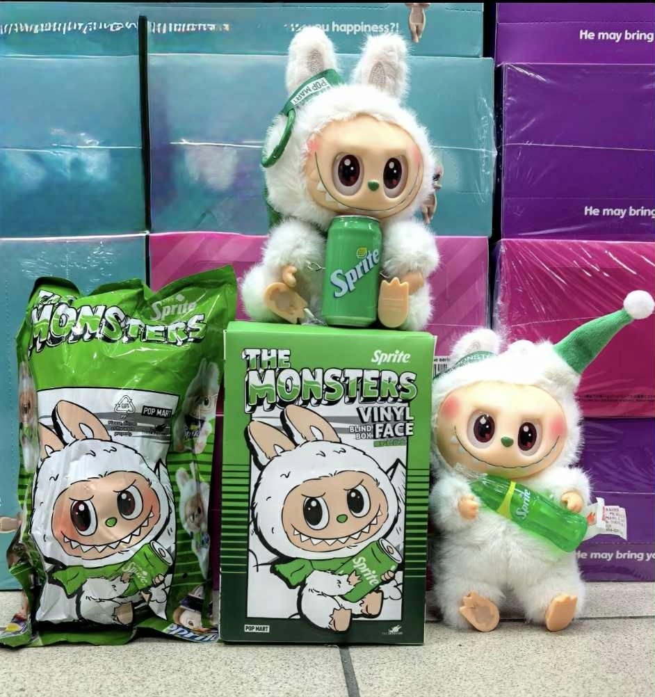 LABUBU SPRITE THE MONSTER BRELOK MASKOTKA PLUSZOWA KOLEKCJONERSKA