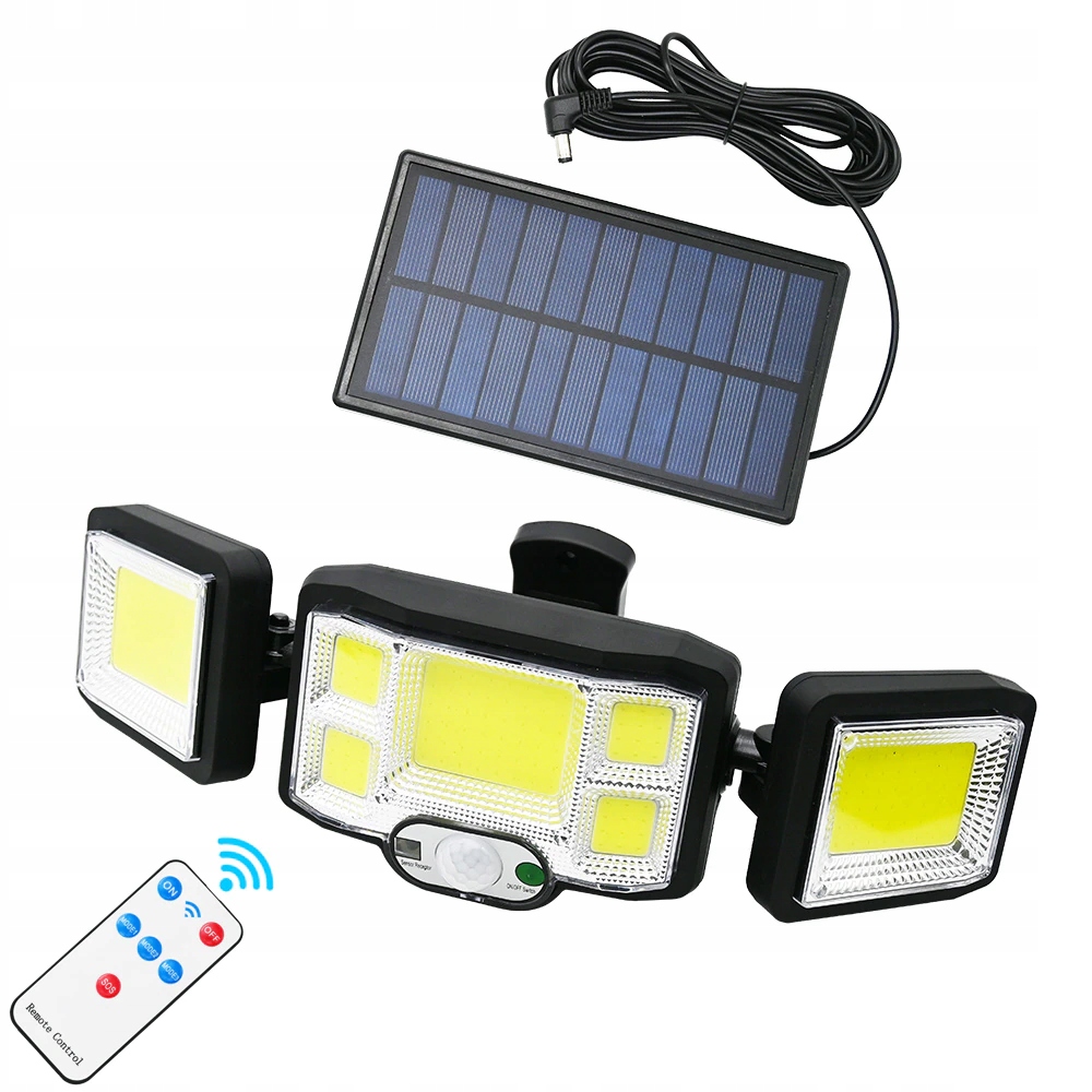 

Lampa Solarna Z Czujnikiem Ruchu I Pilotem