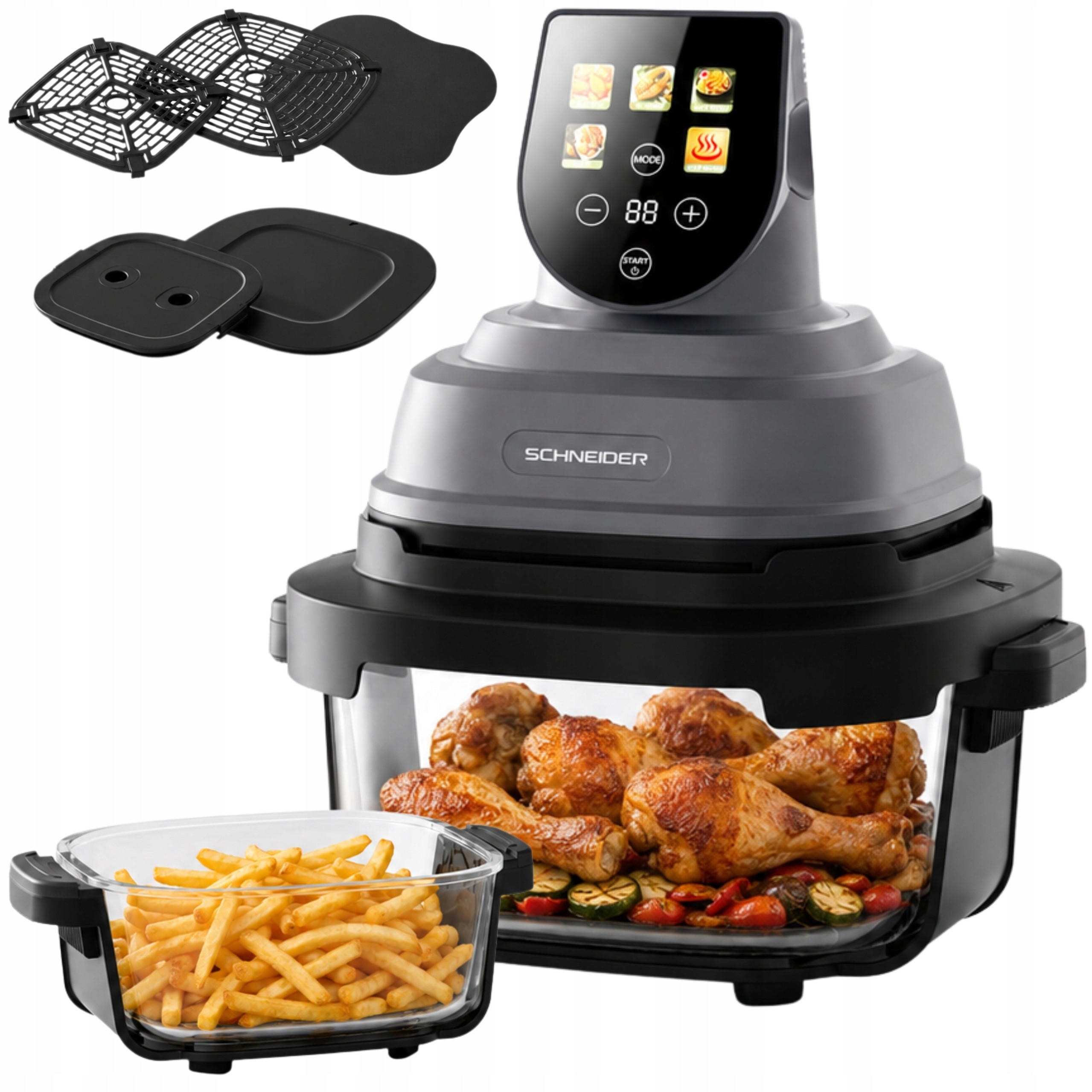 Frytkownica beztłuszczowa SCHNEIDER CRISPI OR GRIS 1500 W 5,5 l