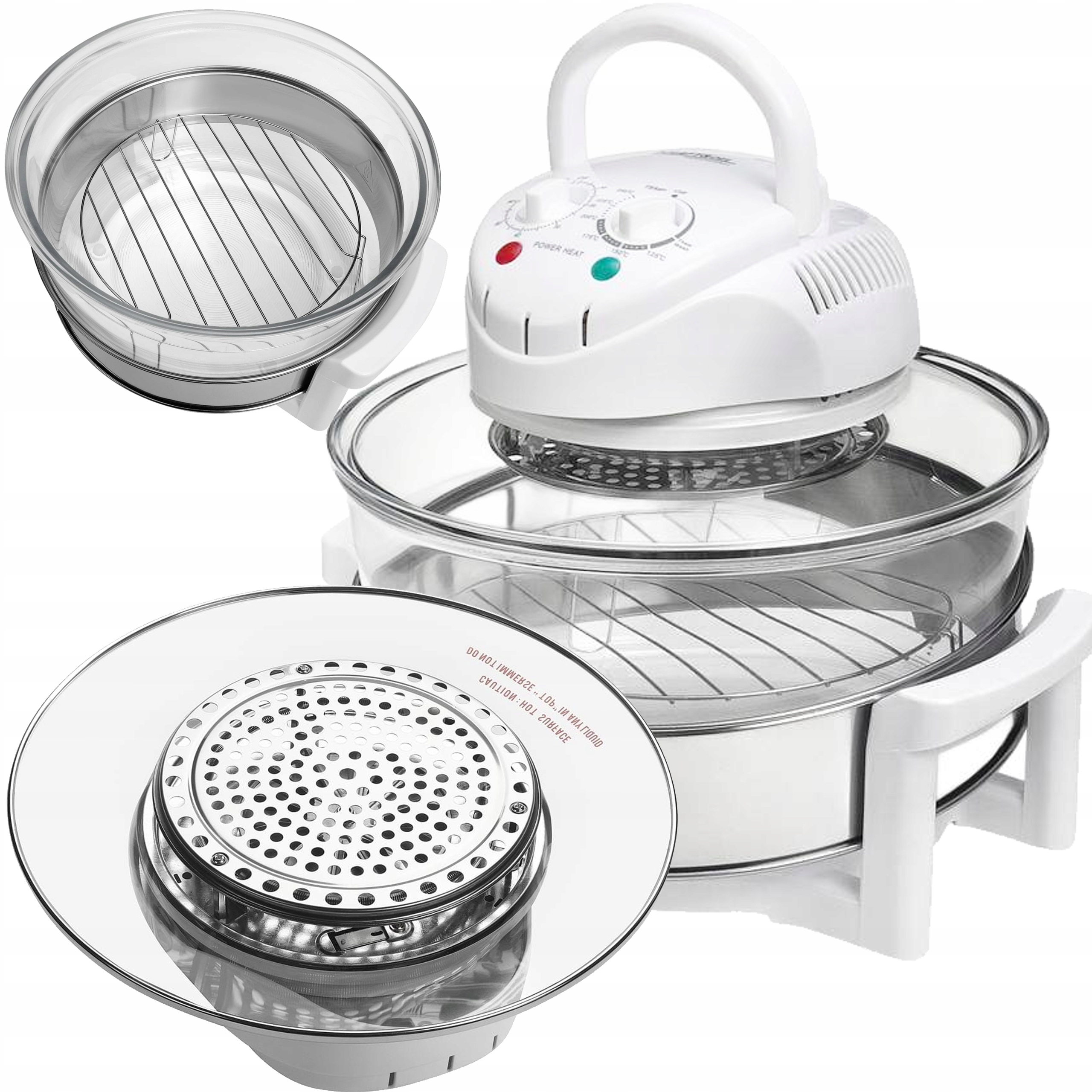 Halogenový Konvektomat Trouba Multicooker Velká 18 l 1500 W Příslušenství