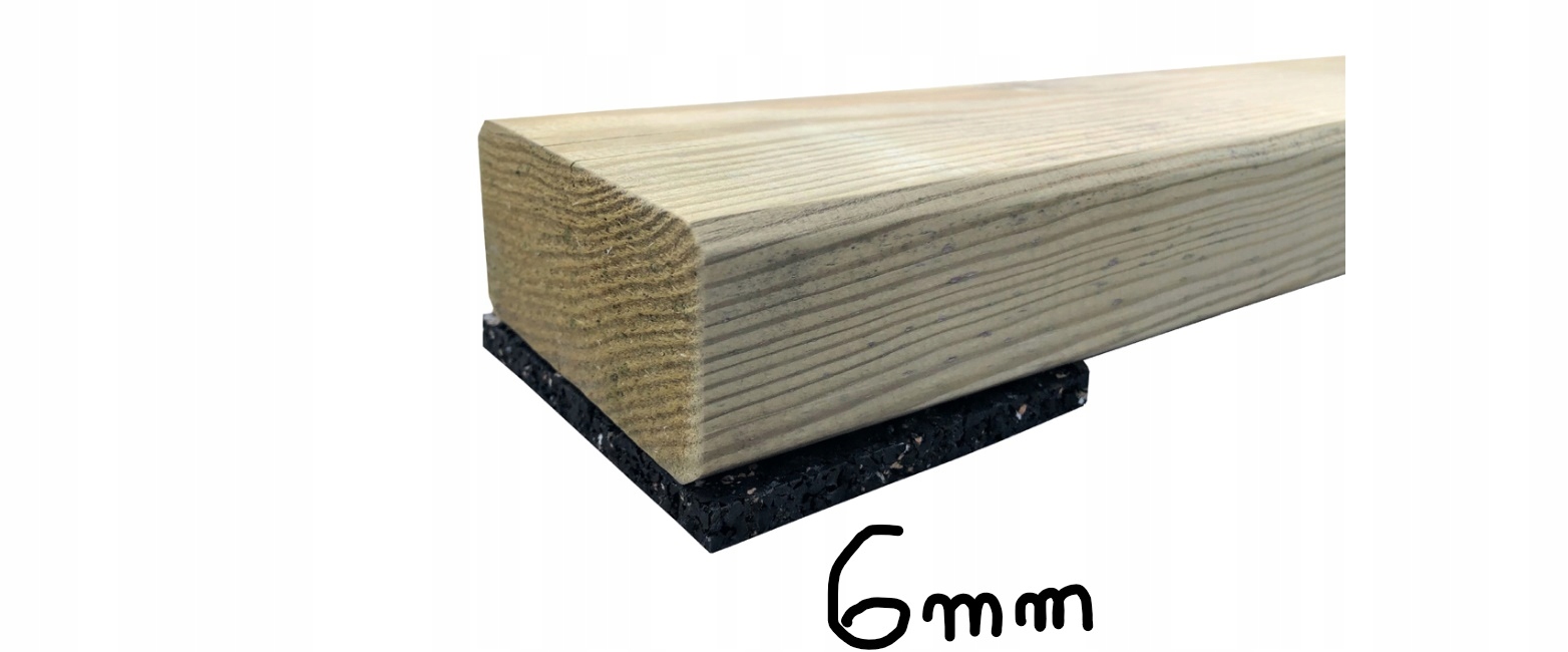 

6 mm Podkładki Gumowe Pod Legary Z Odpadów 10 szt.