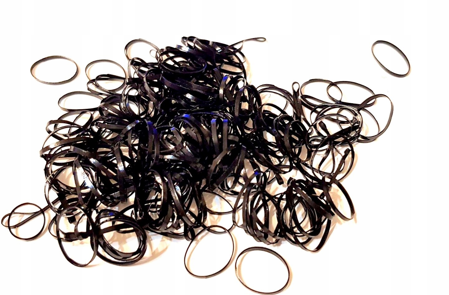 Gumki do włosów SILIKONOWE przezroczyste recepturki mocne warkoczyk 250 szt Rodzaj zestaw gumek