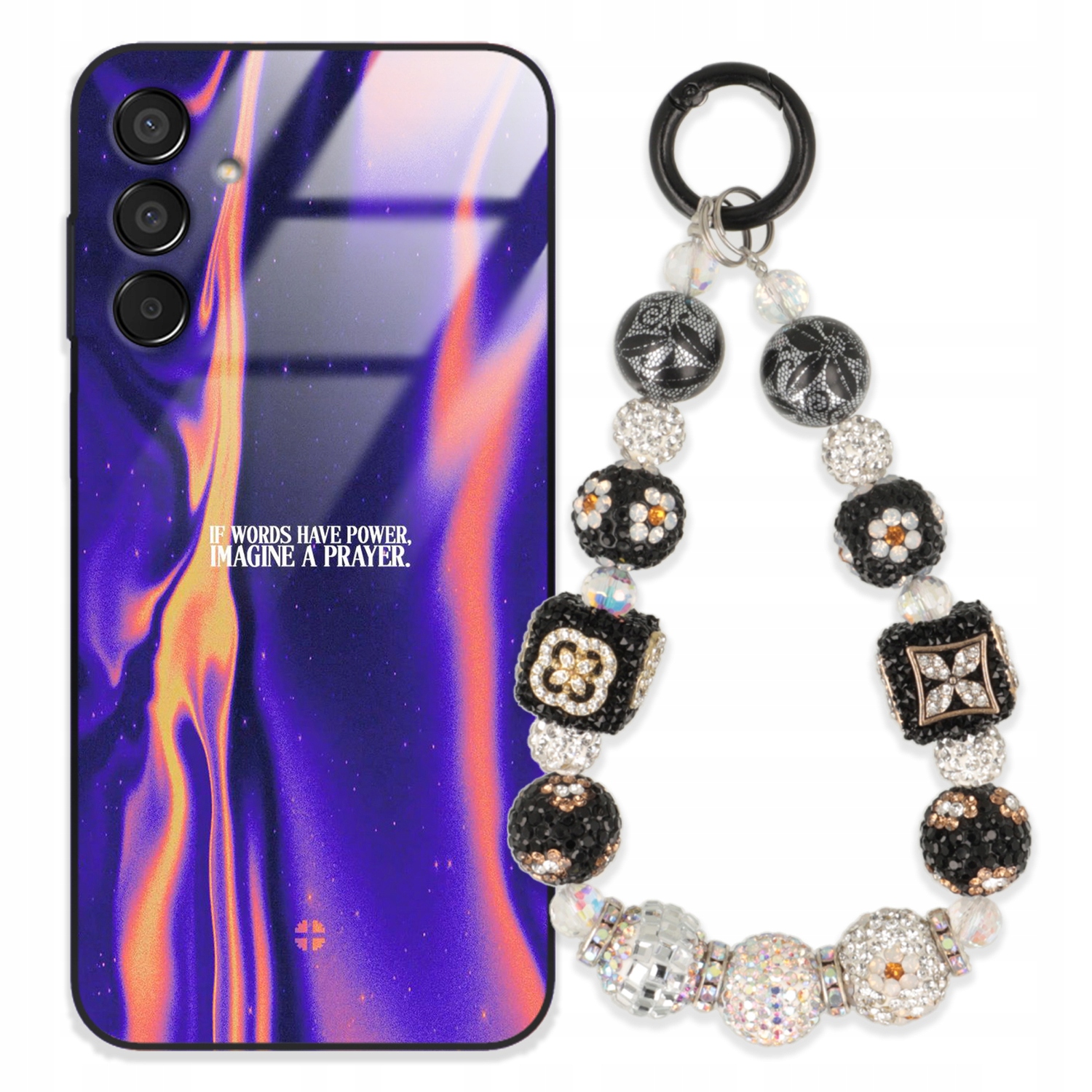 Puzdro Pre Samsung F15 5G Glass Kľúčenka Elegantné Prémiové Dizajnové Puzdro