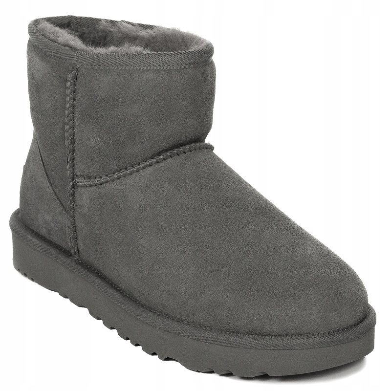Ugg Botki Grey Botki UGG 1016222 CLASSIC MINI II GREY Szare